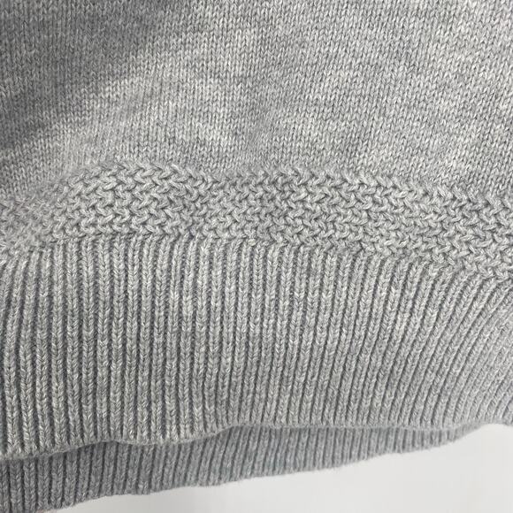 Refectory Sweater Men’s Large Gray Cotton Shawl Collar Heritage Academia Classic - Picture 4 of 8